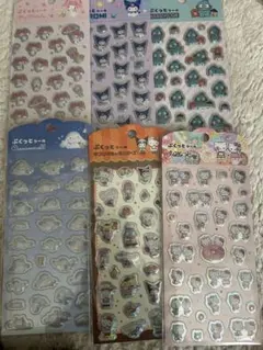 正規品　ぷくっとシール　サンリオ　キャラクター　シールセット　6種類　ダイソー