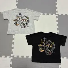しまむら リトルウィークエンド 地図刺繍Tシャツ セット