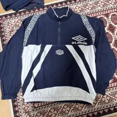 UMBRO X-LARGE ジャージ L ネイビー/ホワイト