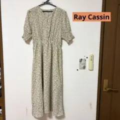 Ray Cassin 花柄 半袖 ロングワンピース