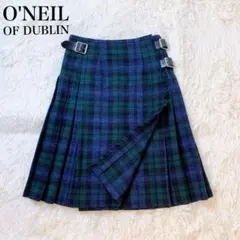 オニールオブダブリン ラップスカート ロング プリーツ タータンチェック