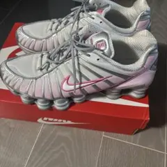 NIKE Shox TL ホワイト ピンク プラチナム24.5cm - メルカリ