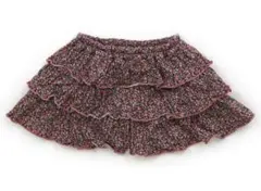 ポンポネット 花柄フリルスカート風ズボン　80cm