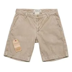 【日本製】REMI RELIEF コーデュロイ ショートパンツ ベージュ Sのサムネイル