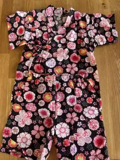 花柄 甚平 サイズ100cm
