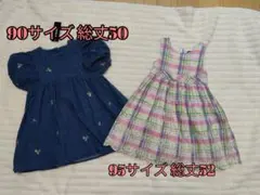 デニム チェック ワンピースのサムネイル
