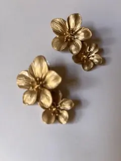 結婚式　ピアス　花　アンティーク