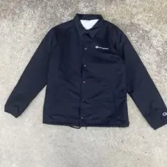 Champion ブラック ナイロンジャケット