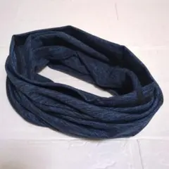 裏起毛　ネックウォーマー　ブルー