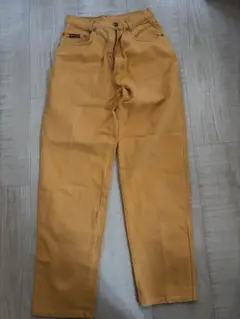 ハイウエストデニムパンツ 30 マスタード