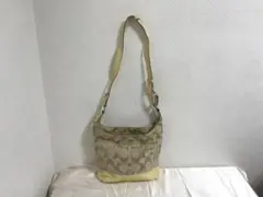 本物コーチCOACH本革エナメルレザーキャンバスショルダーバッグビジネスバック