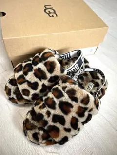 【タイムセール】UGG ファー レオパードサンダル 23㎝