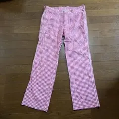 MASTER BUNNY EDITION 千鳥格子柄パンツ レッド サイズ4 - メルカリ