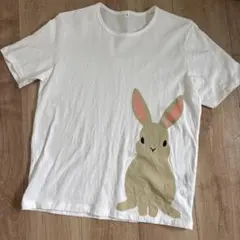 新品未使用　無印良品　動物　Ｔシャツ うさぎ　サイズS 親子お揃いのサムネイル