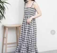 チコ　chico チェック柄 キャミワンピース ロング丈