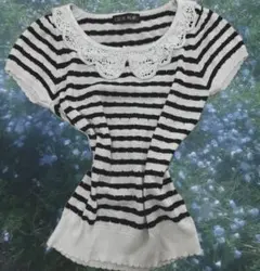 半袖ニット　y2k ギャル　グランジ　海外ガール