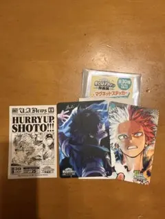 僕のヒーローアカデミア原画展　マグネットステッカー　轟焦凍　荼毘　来場特典セット