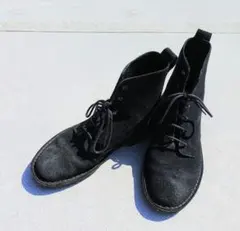✨■Clarks【ブラック 】スエード 編み上げブーツ《廃盤》