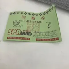 スパランドホテル内藤チケット5枚　mat様専用のサムネイル
