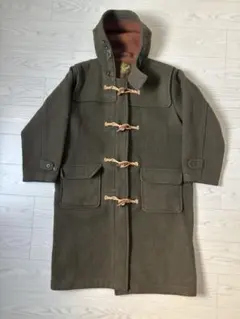 Gloverall オリーブグリーンダッフルコート 裏地チェック S〜M相当