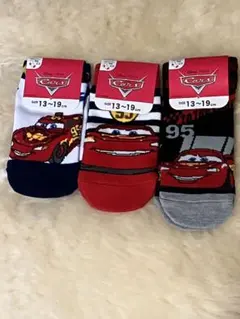 カーズ キャラクター 靴下　3足セット 13~19cm