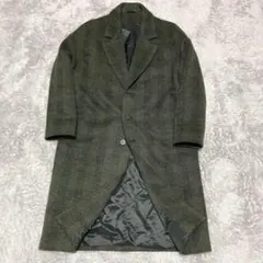 美品　ザラZARA チェスターコート カーキ　オーバーサイズ　チェック　L