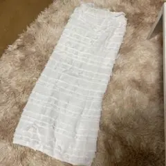 Kastane カットフリルIラインスカート