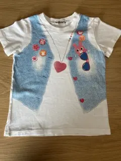 ミキハウス 100 ホットビスケッツ　Tシャツ　トップス　騙し絵