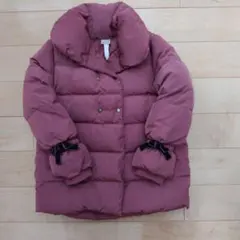 petit main ワインレッド ボルドー ダウンコート 110