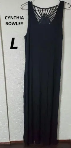 CYNTHIA ROWLEY ノースリーブロングワンピース【L】マキシ丈