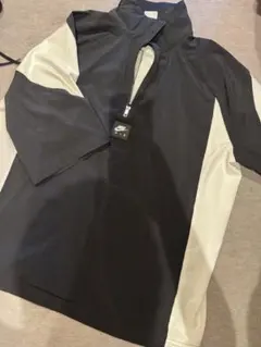 NIKE AIRハーフジップシャツ ピステ　S 黒/白