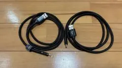 Lightningケーブル 2本セット 高耐久 USB iPhone 黒