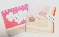 FURLAフルラタオルハンカチタグ付き未使用2枚セット