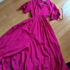 【数回着用】SNIDEL Sustainableバックスリットシャツワンピース