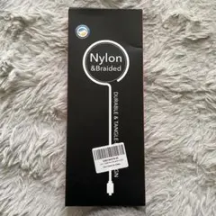 ナイロン充電ケーブル グレー 2本セット