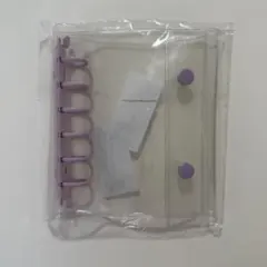 クリアバインダー　ロルバーン　ロルマイン 6穴 シール帳　パープル　紫