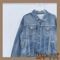 ❤️デニムジャケット　Mサイズ　レディース アウター　Gジャン　ストレッチ　デニム