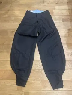 寅壱　黒 ポリエステル ワークパンツ 9309 CC82 細身超超ロング