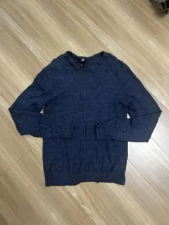 H&M ネイビー 長袖ニットセーター S