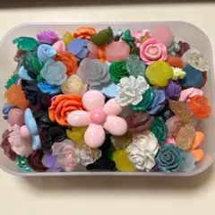 お花MIXデコパーツ 196個セット, おまとめ割あり♪