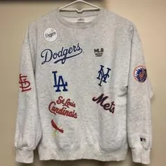 Genuine Merchandise MLB ロゴ刺繍トレーナー【XLサイズ】