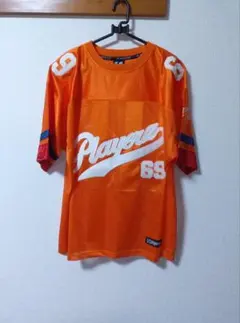 playerz 69 ゲームシャツ PLAYERZ 69 ゲームシャツ XL 希少 フットボールシャツ 大きめ 水色