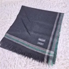 COMME CA DU MODE ウール マフラー ブラック　日本製