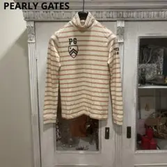 パーリーゲイツ 長袖シャツ 0 ベージュ モックネック アクリル×キュプラ