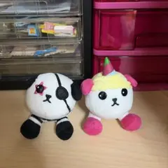 豆しぱみゅぱみゅ　ぬいぐるみ マスコット 2個セット