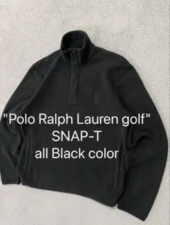【美品】Polo Ralph Lauren スナップ-T ブラック　ビッグポニー