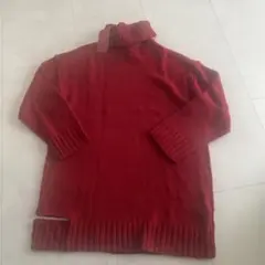 新品ベルシュカ赤タートルネックニットワンピース 長袖ZARAザラハイネック