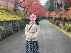 ベージュ ウールコート Mサイズ