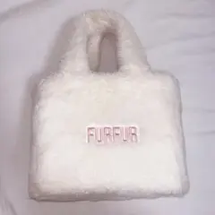 FURFUR ホワイトファー トートバッグ