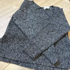 ROPE PICNIC Vネックニット グレー 38サイズ
